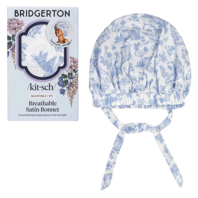 Kitsch x Bridgerton Breathable Satin Bonnet Garden Toile