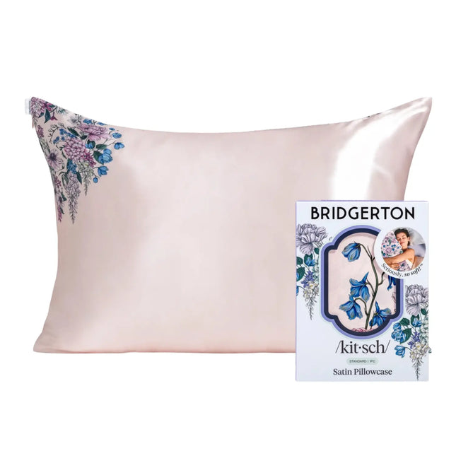 Kitsch x Bridgerton Satin Pillowcase Wisteria