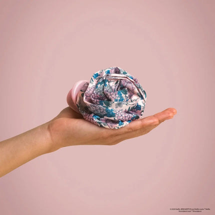 Kitsch x Bridgerton Satin Rosette Medium Flat Cloud Clip Wisteria