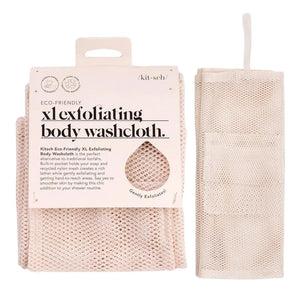 XL Exfoliating Body Washcloth Blush