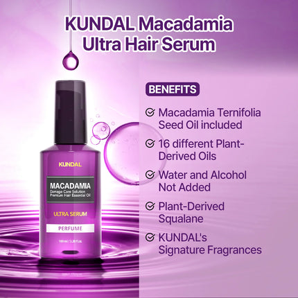 Kundal Macadamia Hair Serum Cherry Blossom