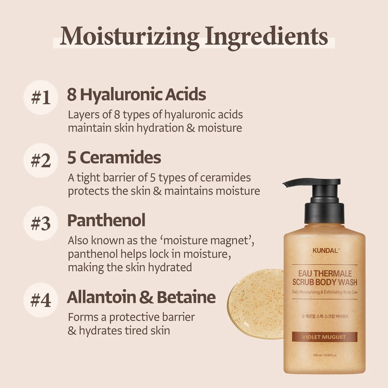 Kundal Scrub Body Wash Leather Iris