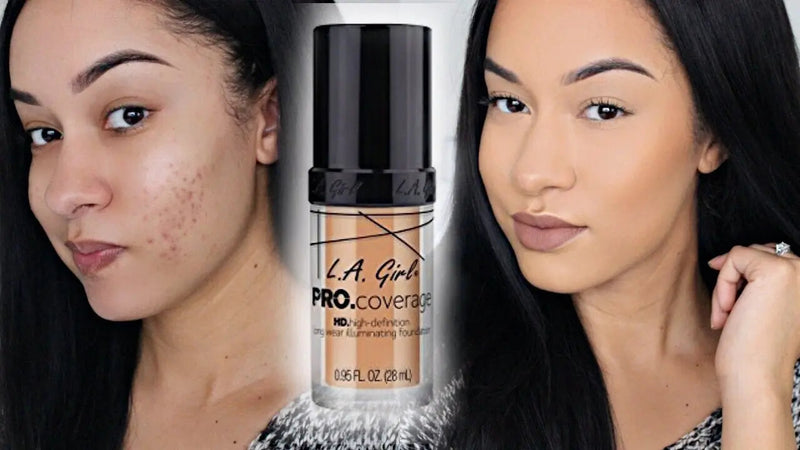 LA Girl HD Liquid Foundation GLM645 Nude Beige, vloeibare foundation met medium tot volle dekking, foto 3 van 3
