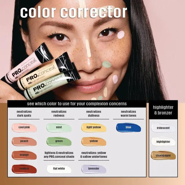 LA Girl Pro Concealer Correctors GC995 Light Yellow corrector