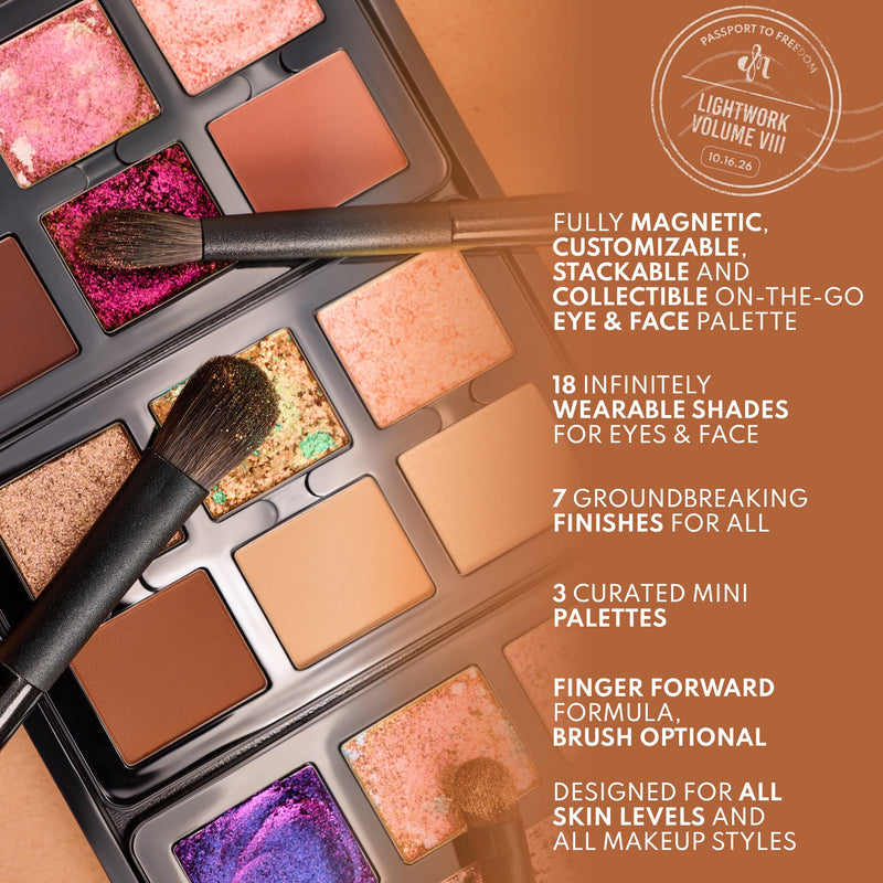 Danessa Myricks Beauty Lightwork Palette VIII Freedom Palette, oogschaduwpalette met 18 tinten
