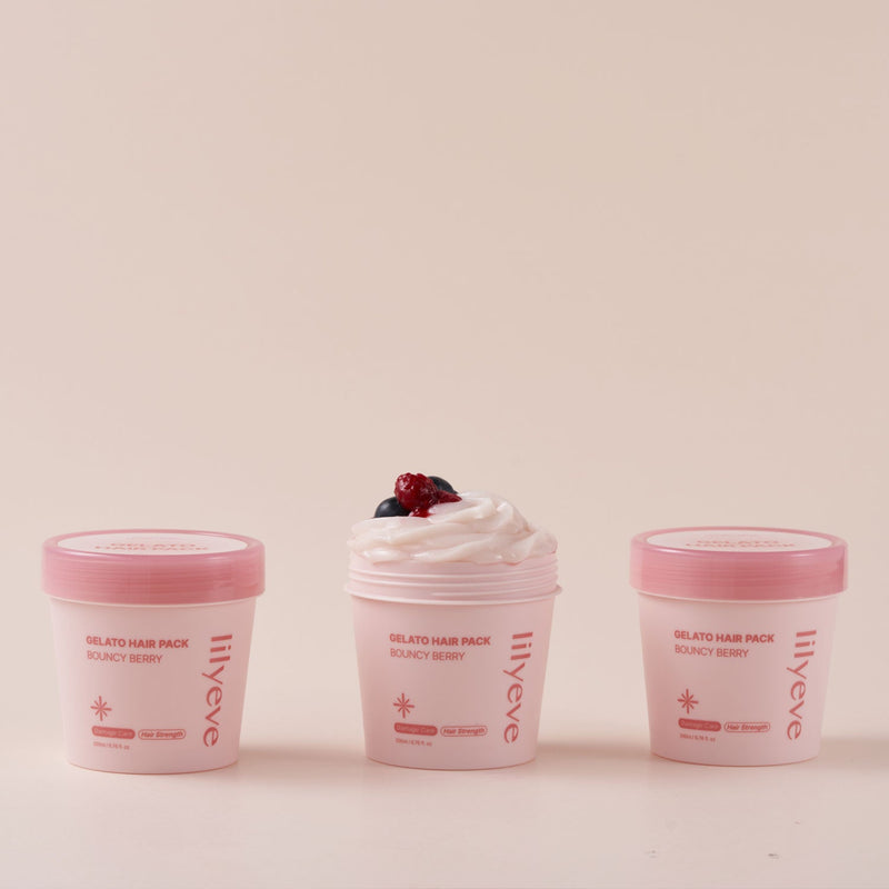 Lilyeve Repair Turn Gelato Hair Pack Bouncy Berry 3