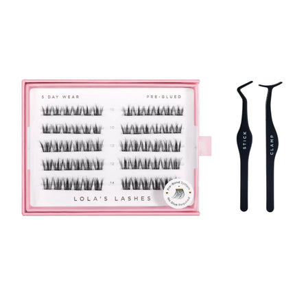 Lola's Lashes Feathered Pre Glued Lashes set