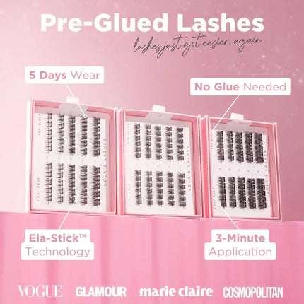 Lola's Lashes Petite Natural Pre Mapped Pre Glued Lashes