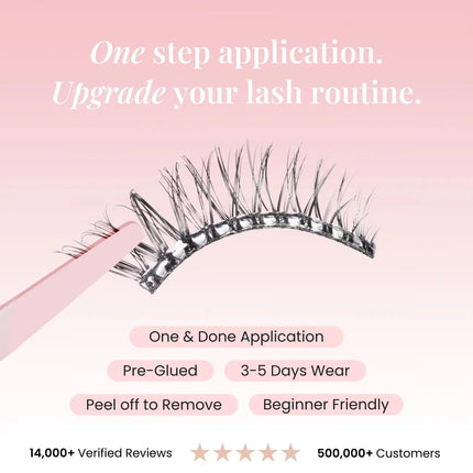 Lola's Lashes Tapered Flick Half Lashes Brown