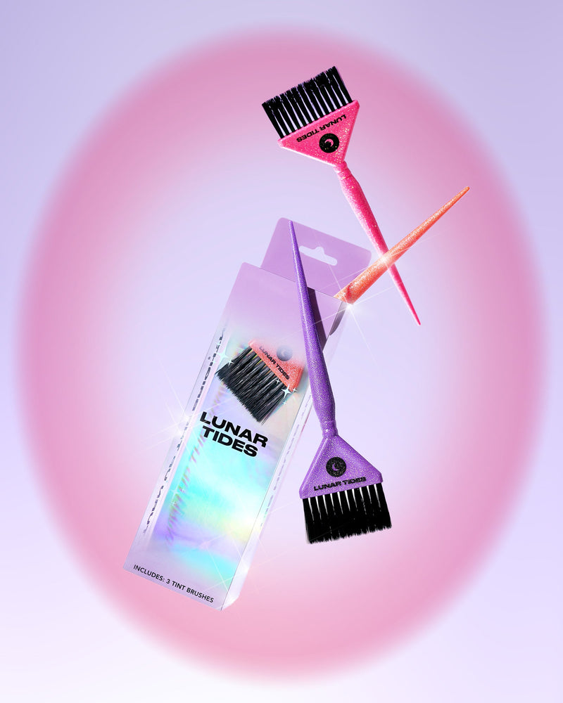 Lunar Tides Aura Hair Tint Brush Set Sunrise, set van 3 haarverfkwasten, foto 4 van 4