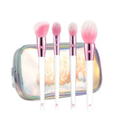 Made By Mitchell 4 Piece Brush Set Holographic Pouch