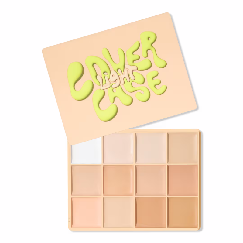Made By Mitchell Cover Case Foundation Palette Light, foundation palette met 12 tinten.
