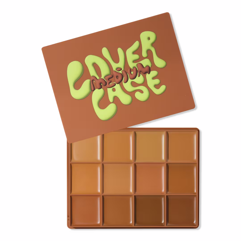 Made By Mitchell Cover Case Foundation Palette Medium, foundation palet met 12 tinten