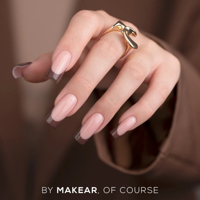 Makear French Manicure Gel FG10 Brown, bruine gel voor French manicure en nail art