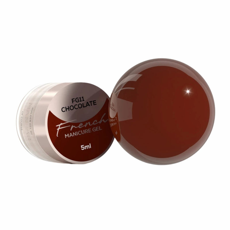 Makear French Manicure Gel FG11 Chocolate, diepbruine gellak voor french manicure en nail art