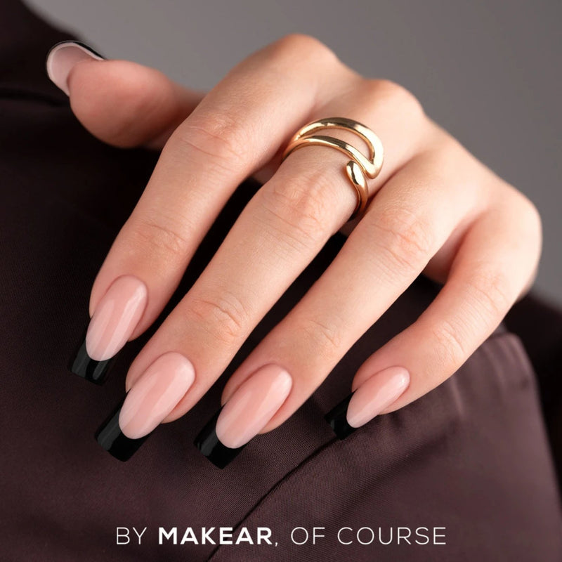Makear French Manicure Gel FG14 Black, intens zwarte gellak voor nail art en french manicure