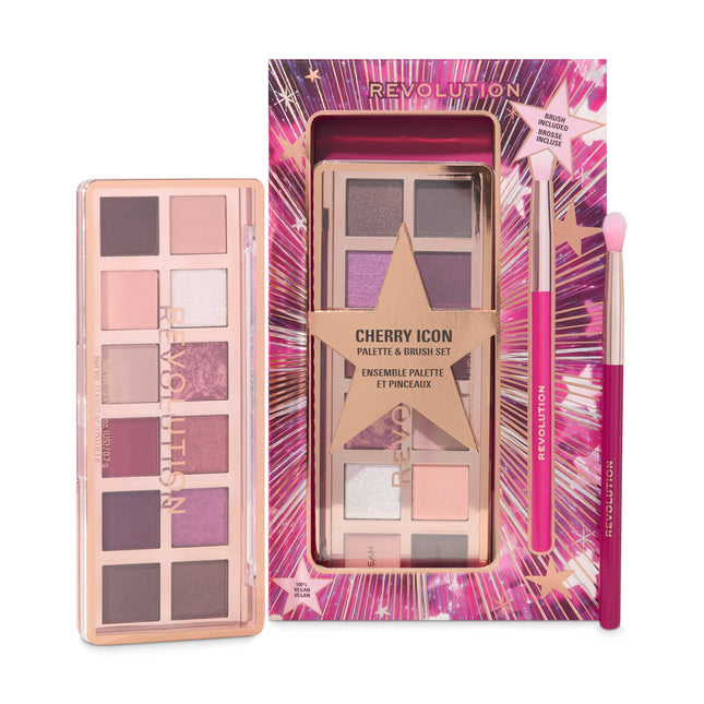 Makeup Revolution Berry Icon Eye Shadow Palette and Brush Set