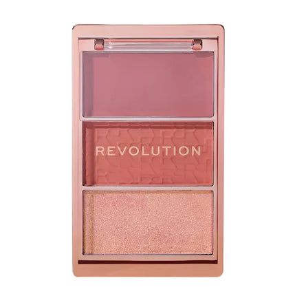 Makeup Revolution Blush Icon Palette Aura Points Rose