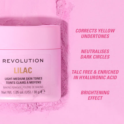 Makeup Revolution Loose Baking Powder Sweet Lilac