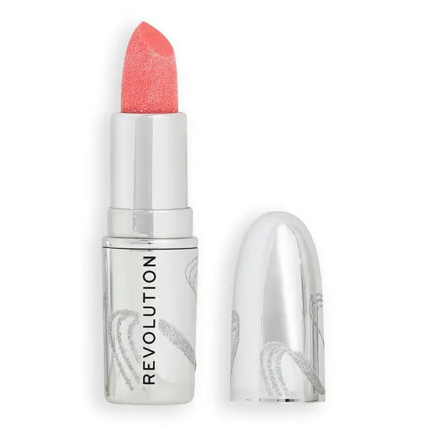 Makeup Revolution Metallic Muse Glitter Lipstick Baby Pink