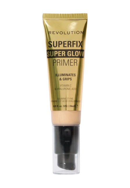 Makeup Revolution Superfix Grip Superglow Primer Gold