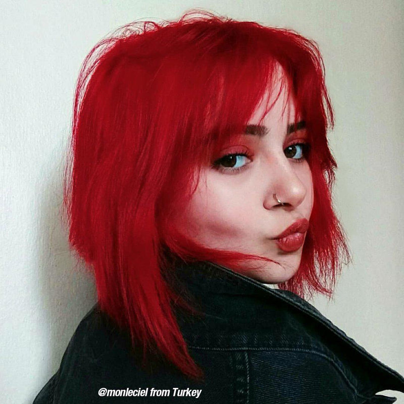 Manic Panic High Voltage Classic Cream Formula Pillarbox Red, semi-permanente haarverf, foto 4 van 5