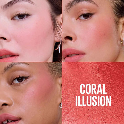 Maybelline Cloudtopia Blush Cream Coral Ilusion