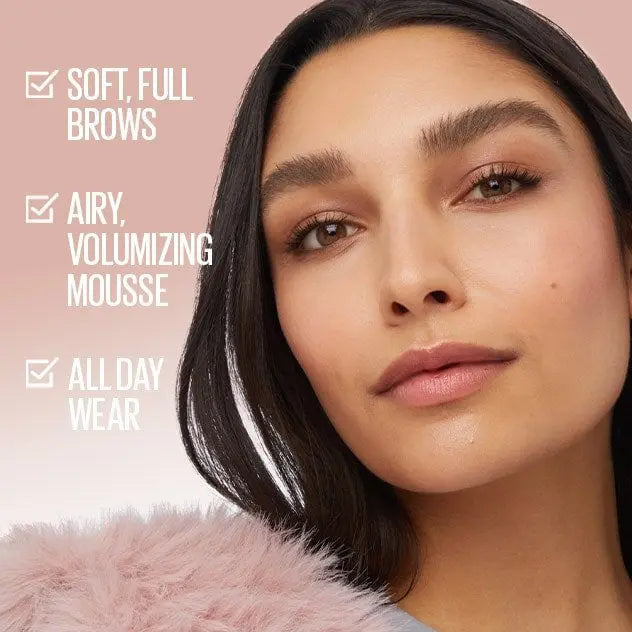 Maybelline Superfluff Brow Mousse 260 Deep Brown, wenkbrauwmousse voor volume en definitie