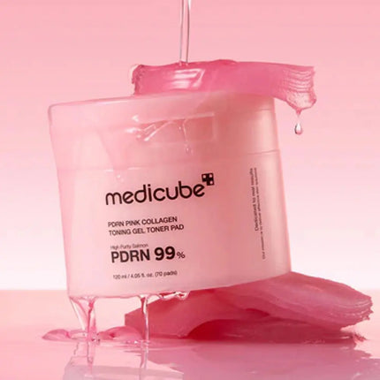 Medicube PDRN Pink Collagen Toning Gel Toner Pad