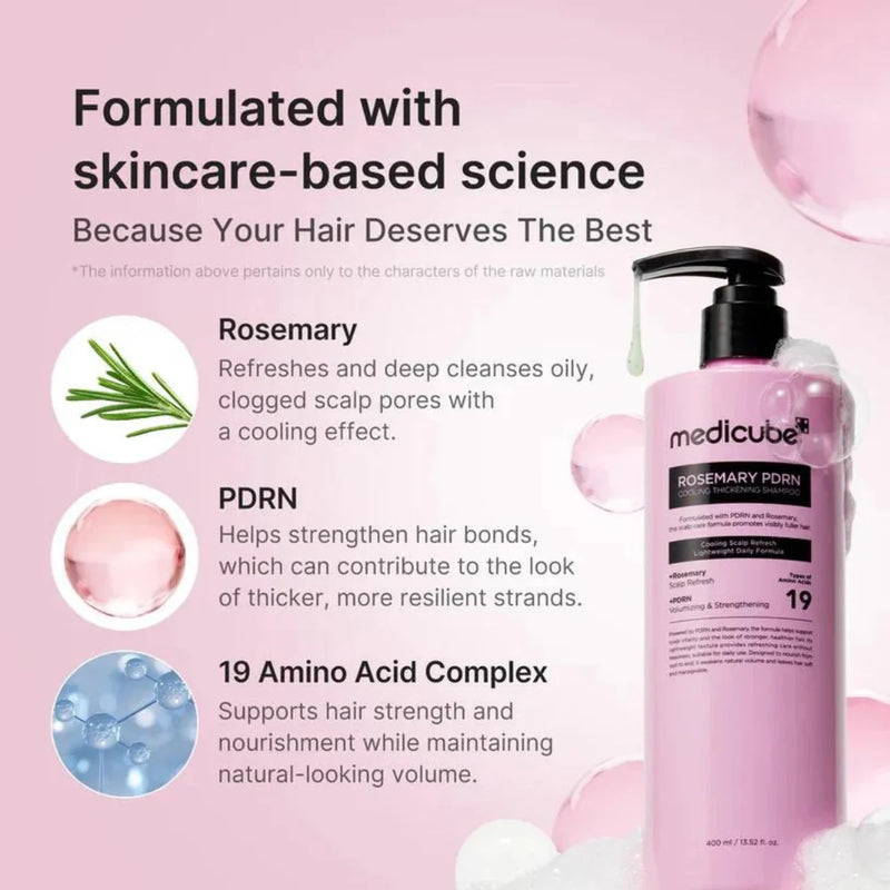 Medicube Rosemary PDRN Cooling Thickening Shampoo
