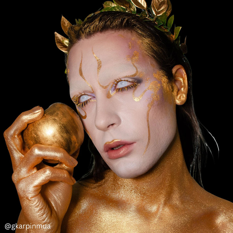 Mehron Makeup Artist Pigment Metallic Fx White Gold