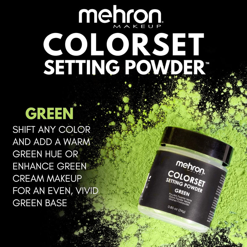 Mehron Makeup Colorset Setting Powder Green