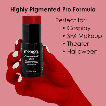 Mehron Makeup CreamBlend Stick Red