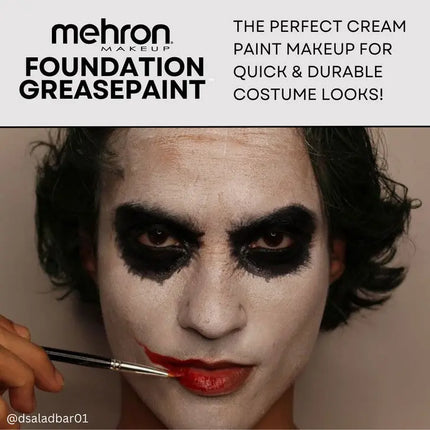 Mehron Makeup Foundation Greasepaint Black