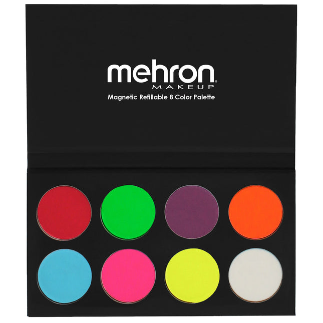 Mehron Makeup Paradise FX 8 Color Magnetic Palette Neon