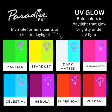 Mehron Makeup Paradise FX 8 Color Magnetic Palette Neon