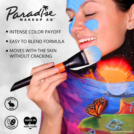 Mehron Makeup Paradise Makeup AQ 8 Color Magnetic Palette Basic Shades