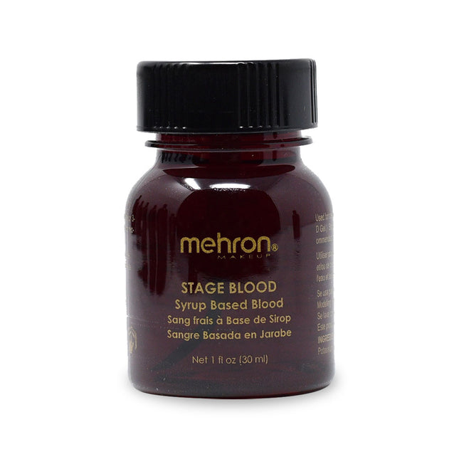 Mehron Makeup Stage Blood Bright Arterial with Brush 30 ml.