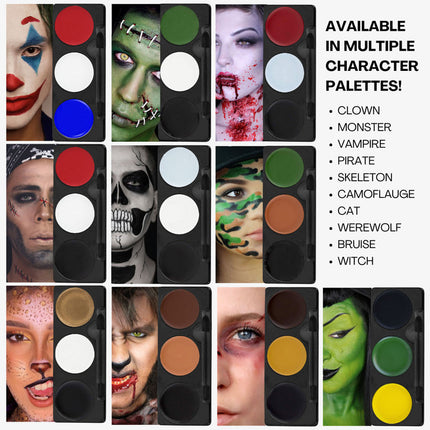 Mehron Makeup Tri-Color Makeup Palette Camouflage