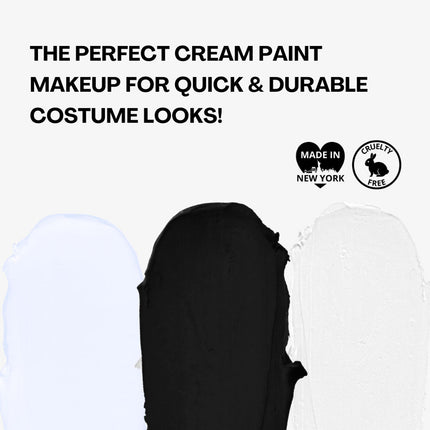 Mehron Makeup Tri-Color Makeup Palette Skeleton