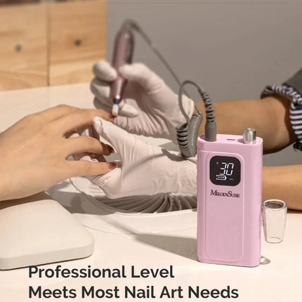 MelodySusie SC300F Clip-On Rechargeable Nail Drill 30.000RPM Pink