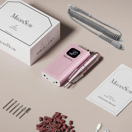 MelodySusie SC300F Clip-On Rechargeable Nail Drill 30.000RPM Pink