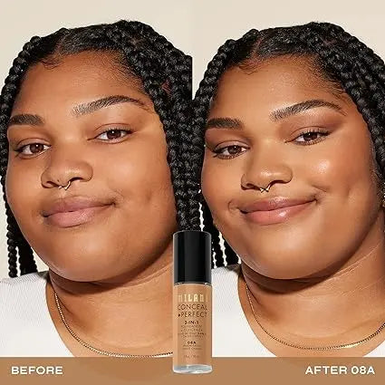 Milani 2-in-1 Foundation and Concealer 0A2 Cream, full coverage foundation en concealer, foto 5 van 5