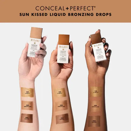 Milani Conceal + Perfect Sun Kissed Liquid Bronzing Drops 120 Medium