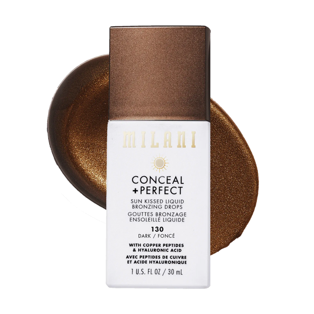 Milani Conceal + Perfect Sun Kissed Liquid Bronzing Drops 130 Dark