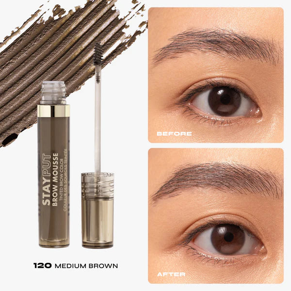 Milani Stay Put Tinted Brow Mousse 120 Medium Brown