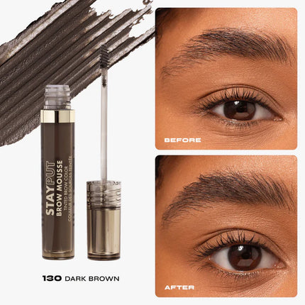 Milani Stay Put Tinted Brow Mousse 130 Dark Brown