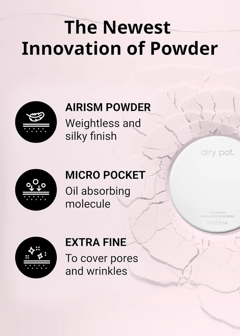 Missha Airy Pot Pressed Powder Pink