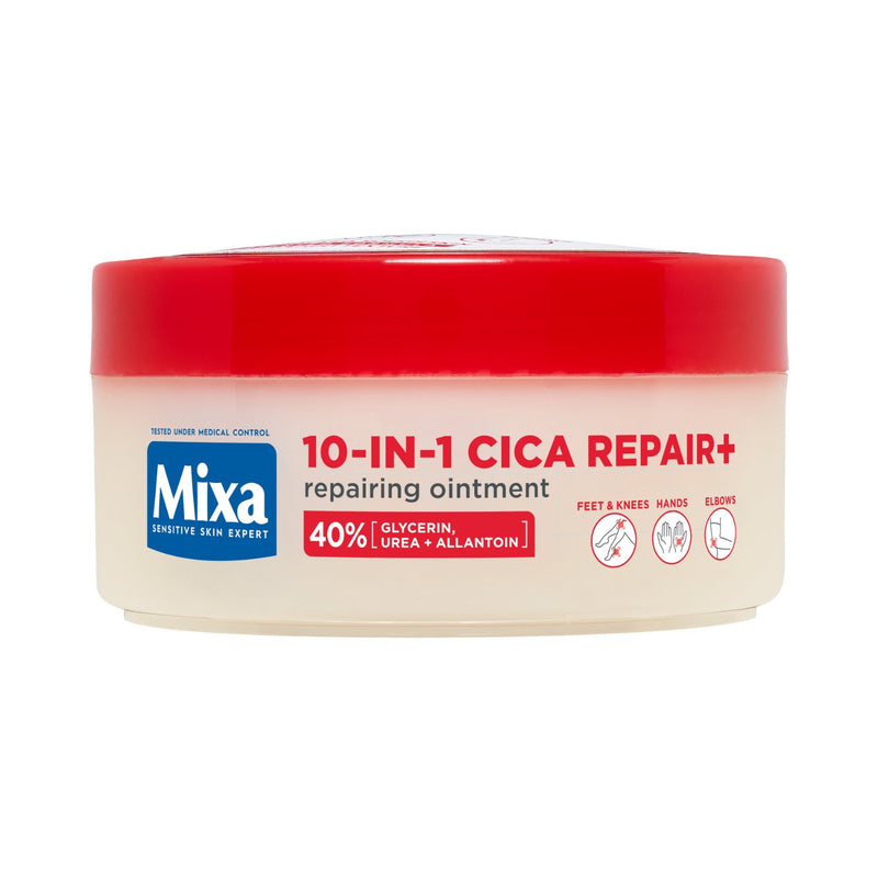 Mixa 10-in-1 Cica Repair+ Repairing Ointment, herstellende zalf voor droge en gebarsten huid