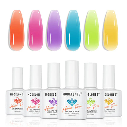 Modelones Gel Nail Polish Set Blush Horizon
